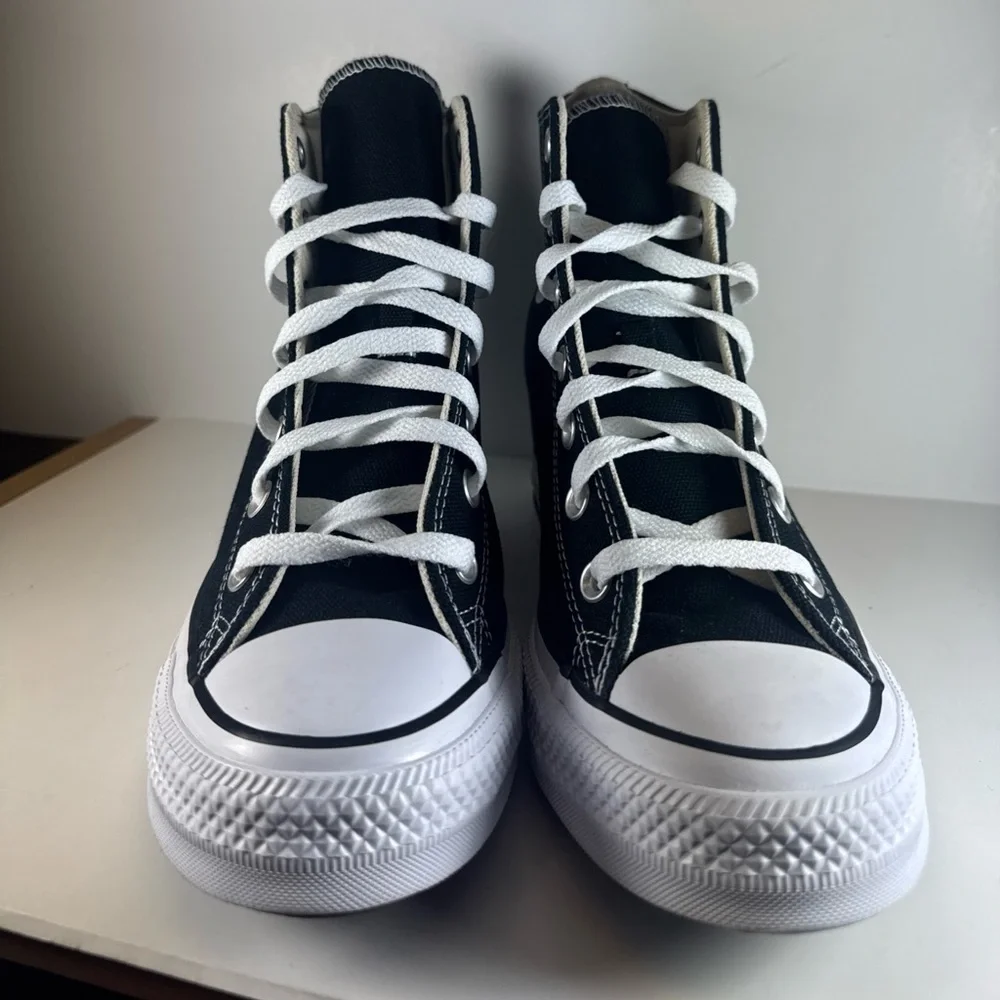 Converse Chuck Taylor All Star Wedge Platform Sneakers Women’s Size 8.5 - Picture 3 of 12